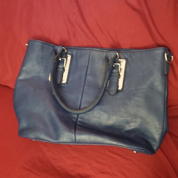 Charming Charlie Handbags - Charming Charlie Blue Depths Satchel Purse Bag